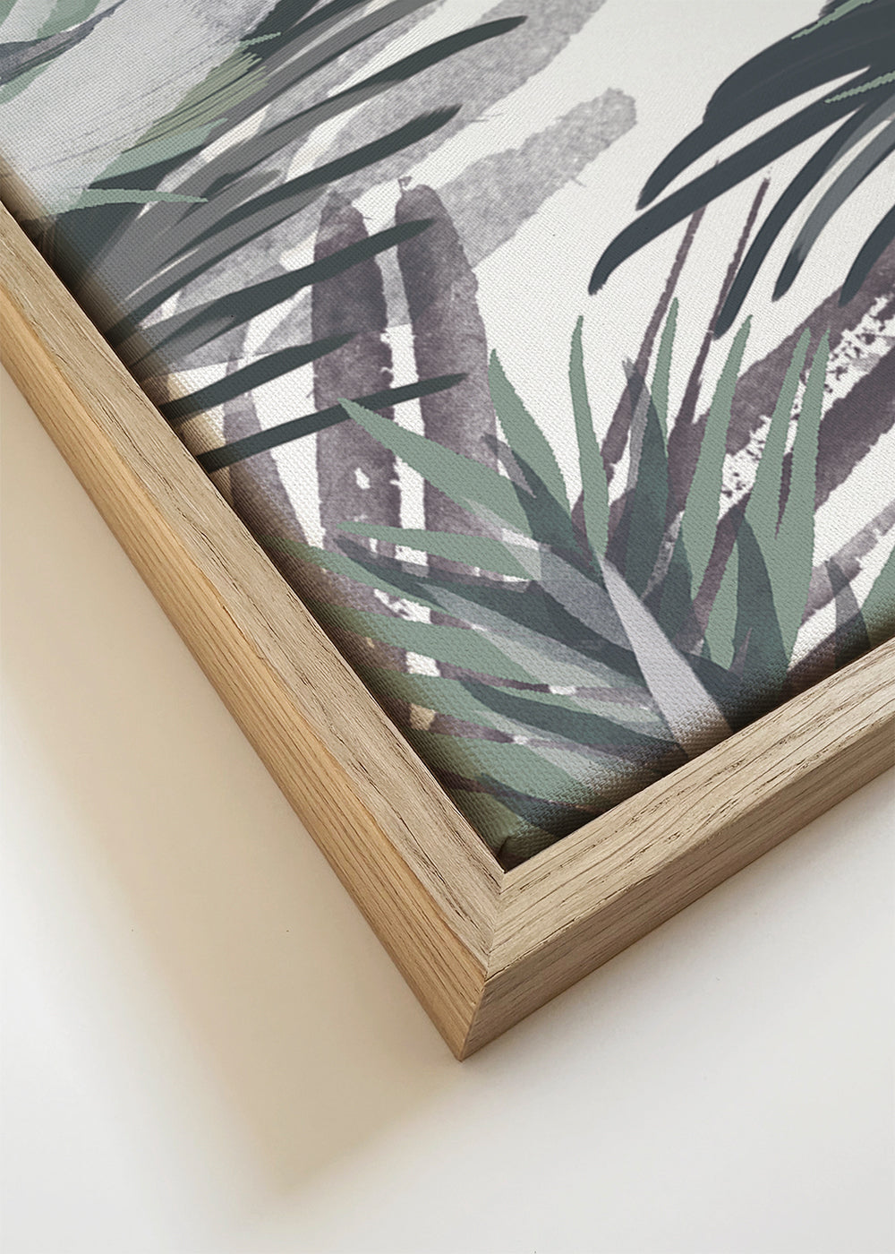 Plakat botaniczny z palmami akwarelowymi