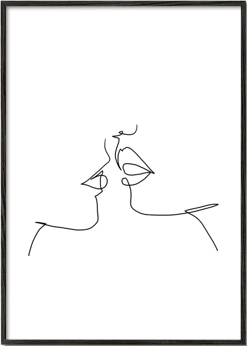 Ilustracja pocałunku liniowego