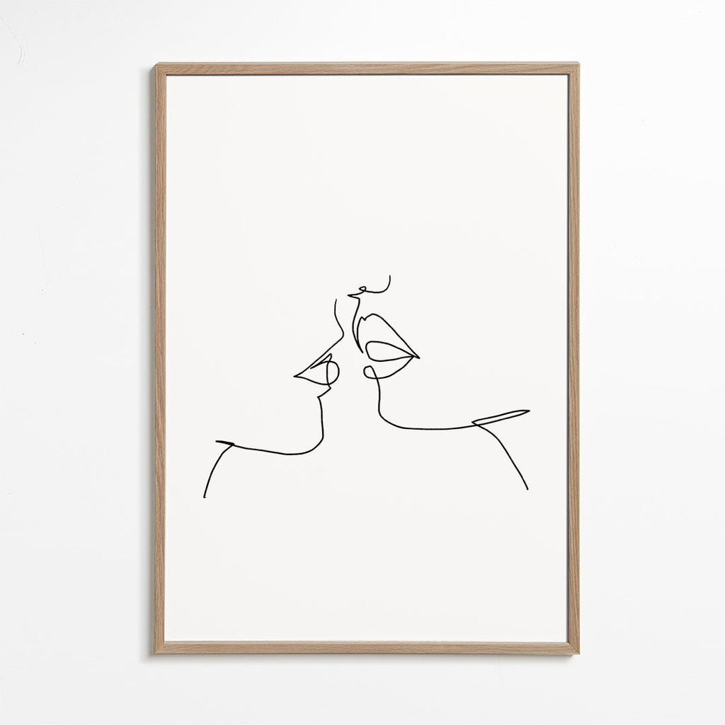 Ilustracja pocałunku liniowego