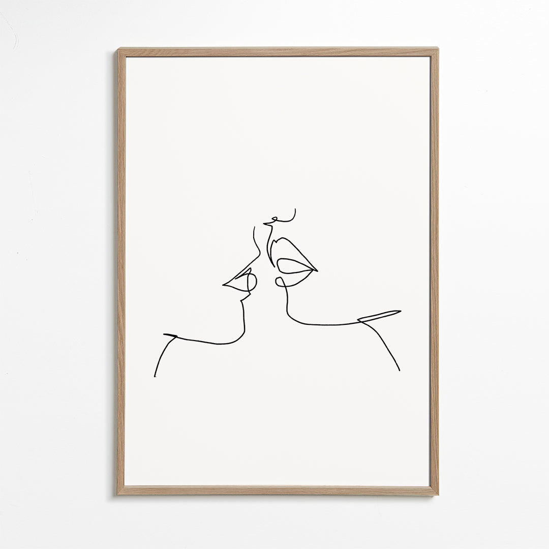 Ilustracja pocałunku liniowego