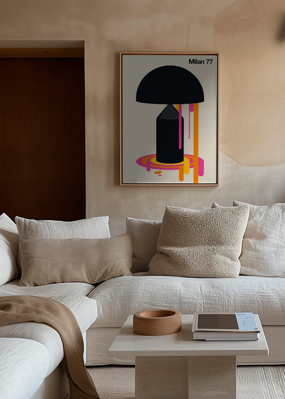 Ilustracja geometryczna Milan 77
