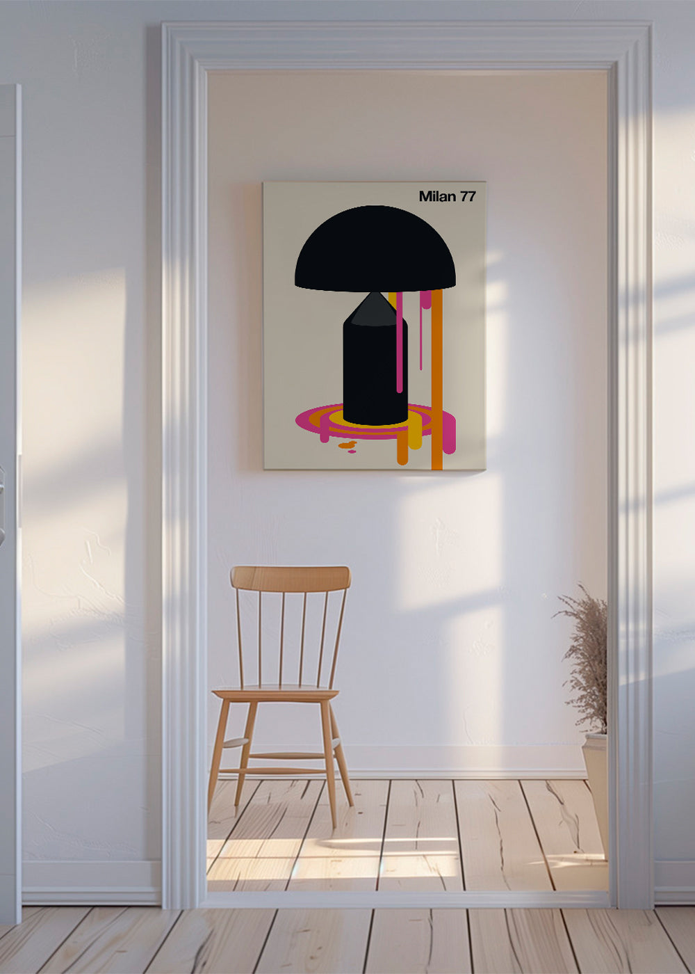 Ilustracja geometryczna Milan 77