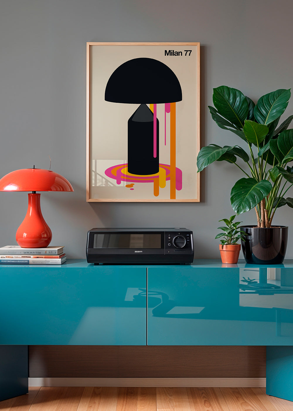 Ilustracja geometryczna Milan 77