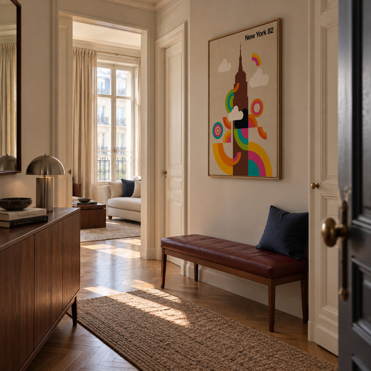 New York 82 - Framed canvas in an interior