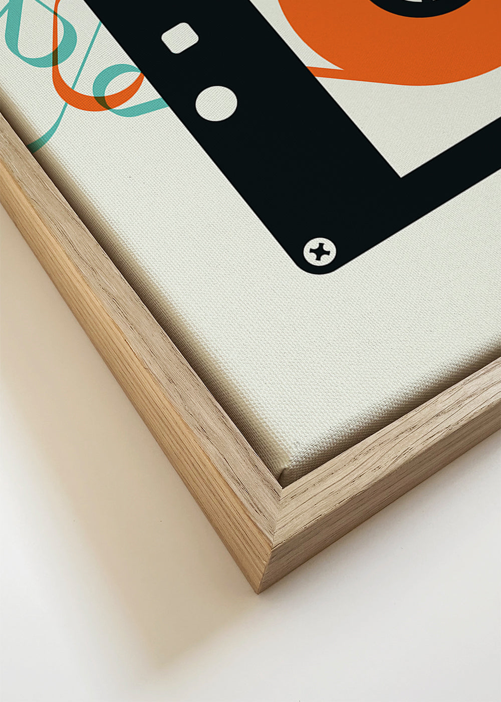 Plakat vintage Mixtape kaseta ilustracja