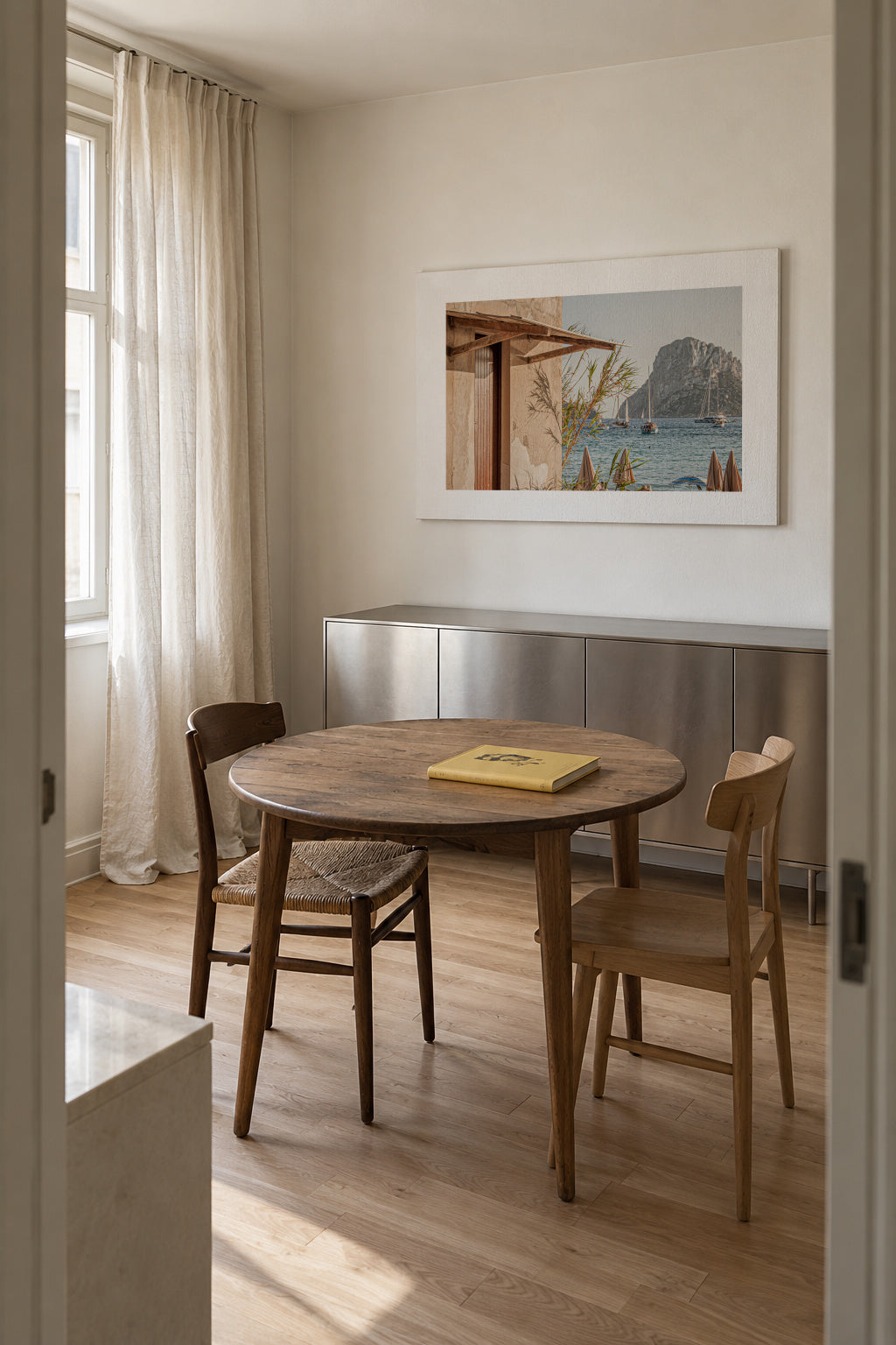 Ibiza XVIII - Unframed canvas in an interior