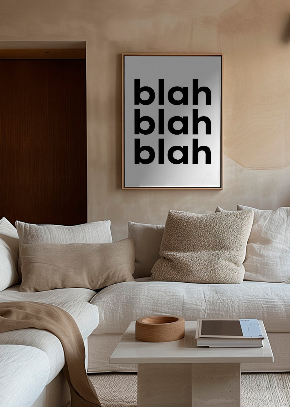 Ilustracja typograficzna z powtarzającym się tekstem