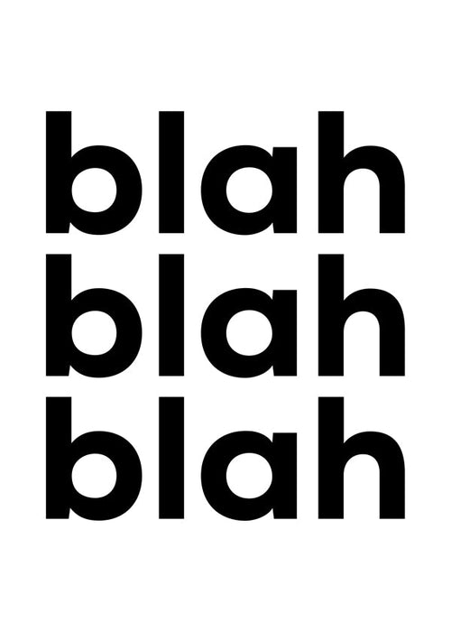 Ilustracja typograficzna z powtarzającym się tekstem