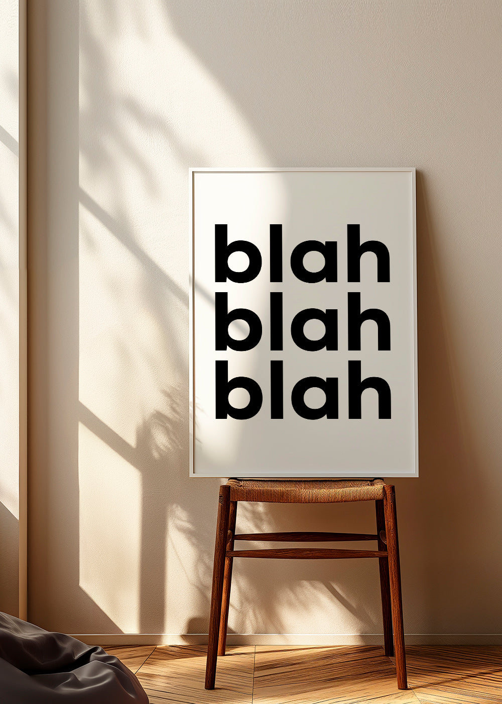 Ilustracja typograficzna z powtarzającym się tekstem