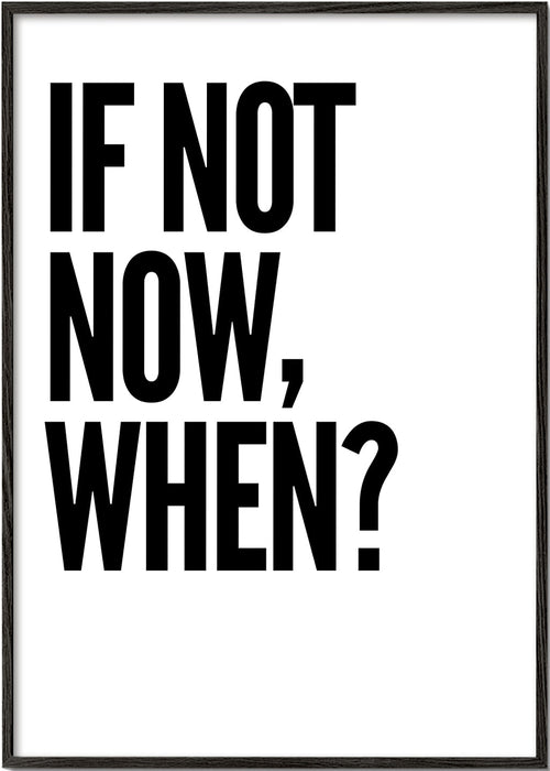 Minimalistyczny plakat typograficzny z mocnym hasłem