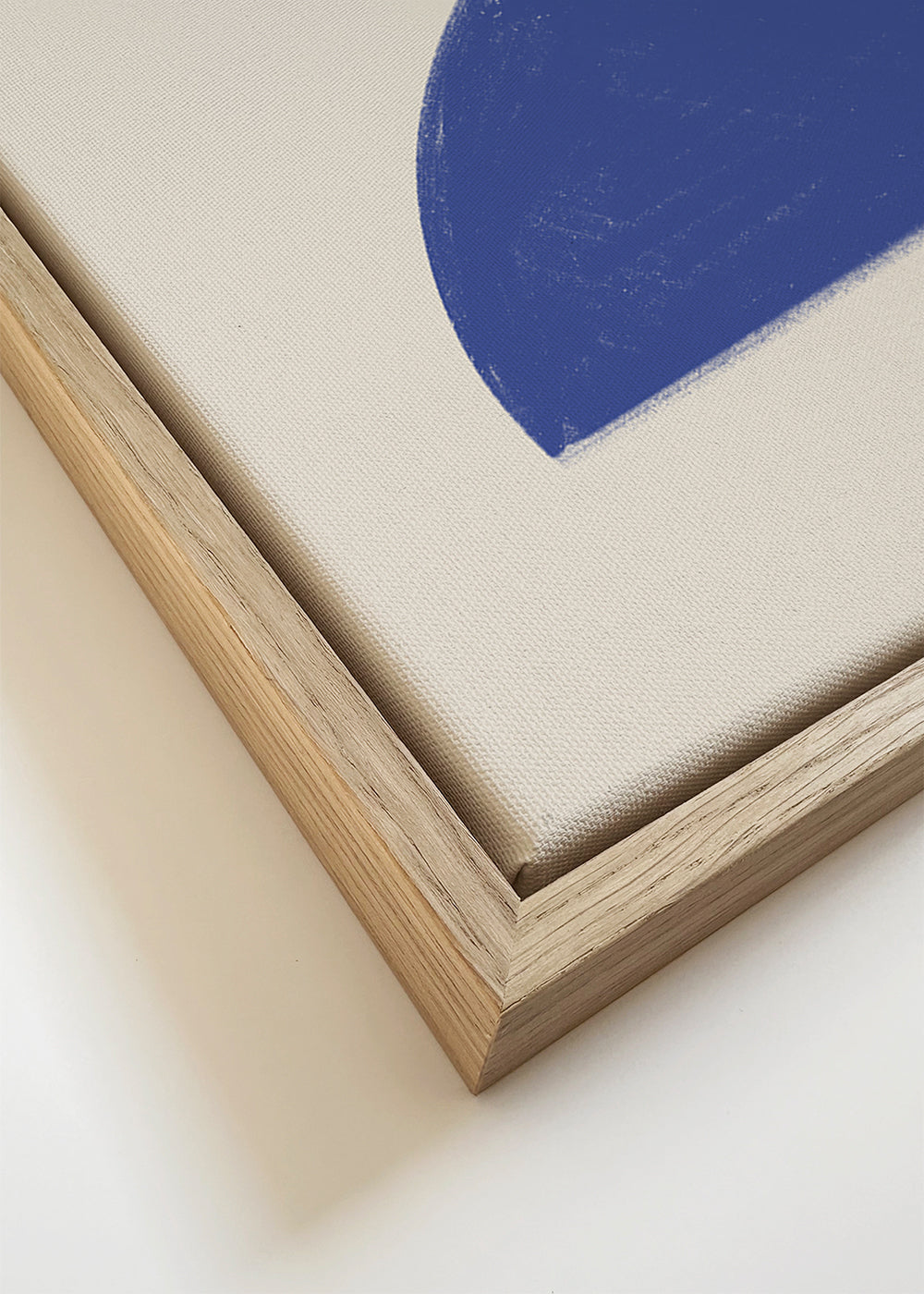 Plakat geometryczny niebieski minimal półkola