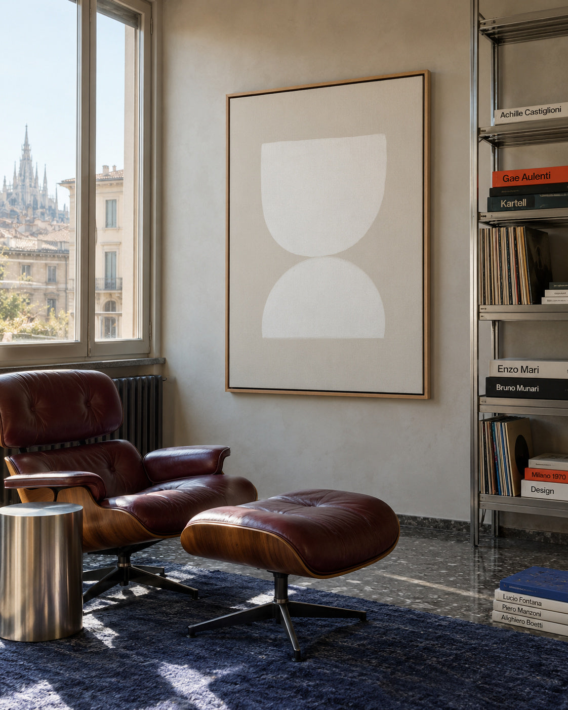 Rumi White - Framed canvas in an interior