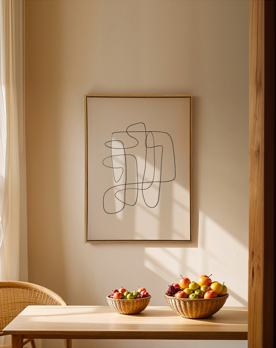 You’re Confused - Framed canvas in an interior