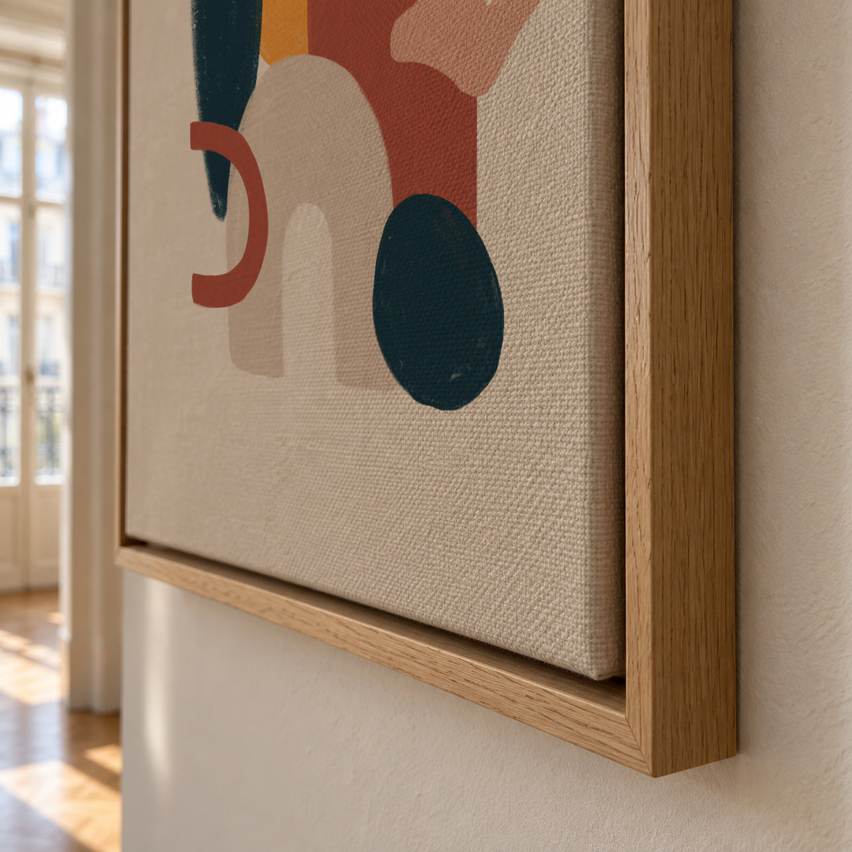 Boho Collage - Framed canvas detail