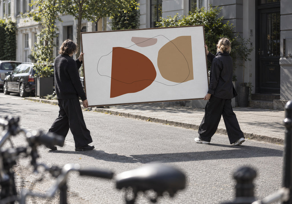 Rendez Vous - Framed canvas in an interior
