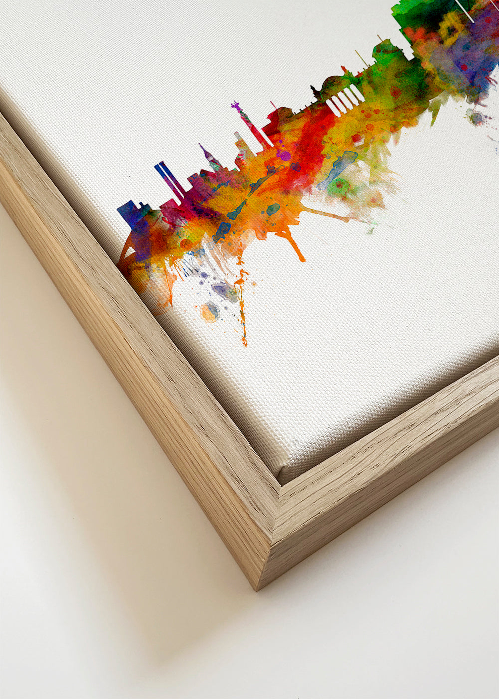 Plakat podróżniczy Berlin akwarela skyline