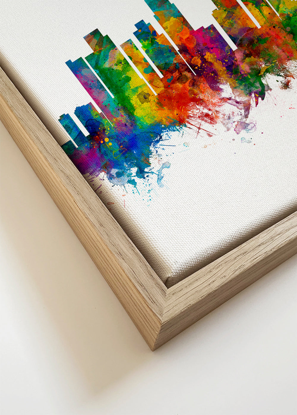 Plakat podróżniczy: Kolorowy skyline Los Angeles