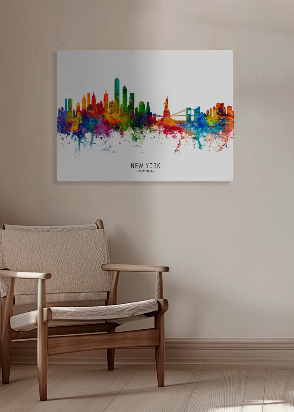 Plakat podróżniczy: New York akwarela