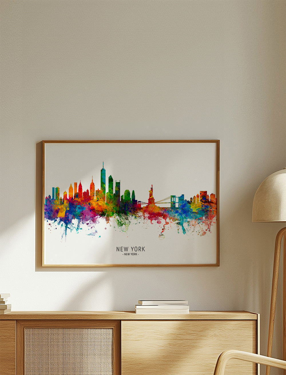 Plakat podróżniczy: New York akwarela