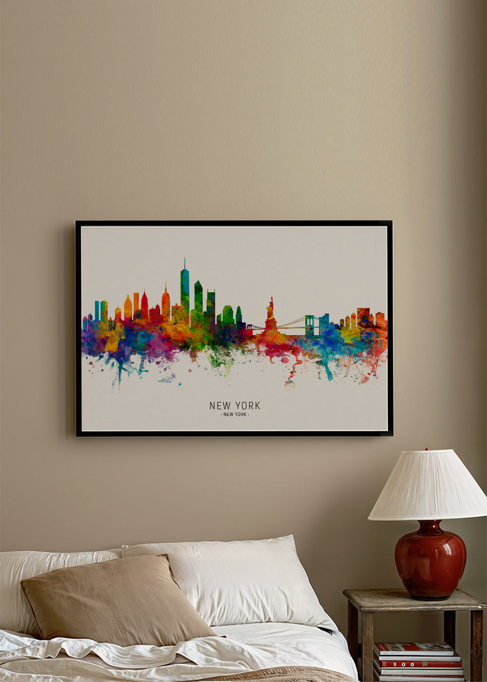 Plakat podróżniczy: New York akwarela