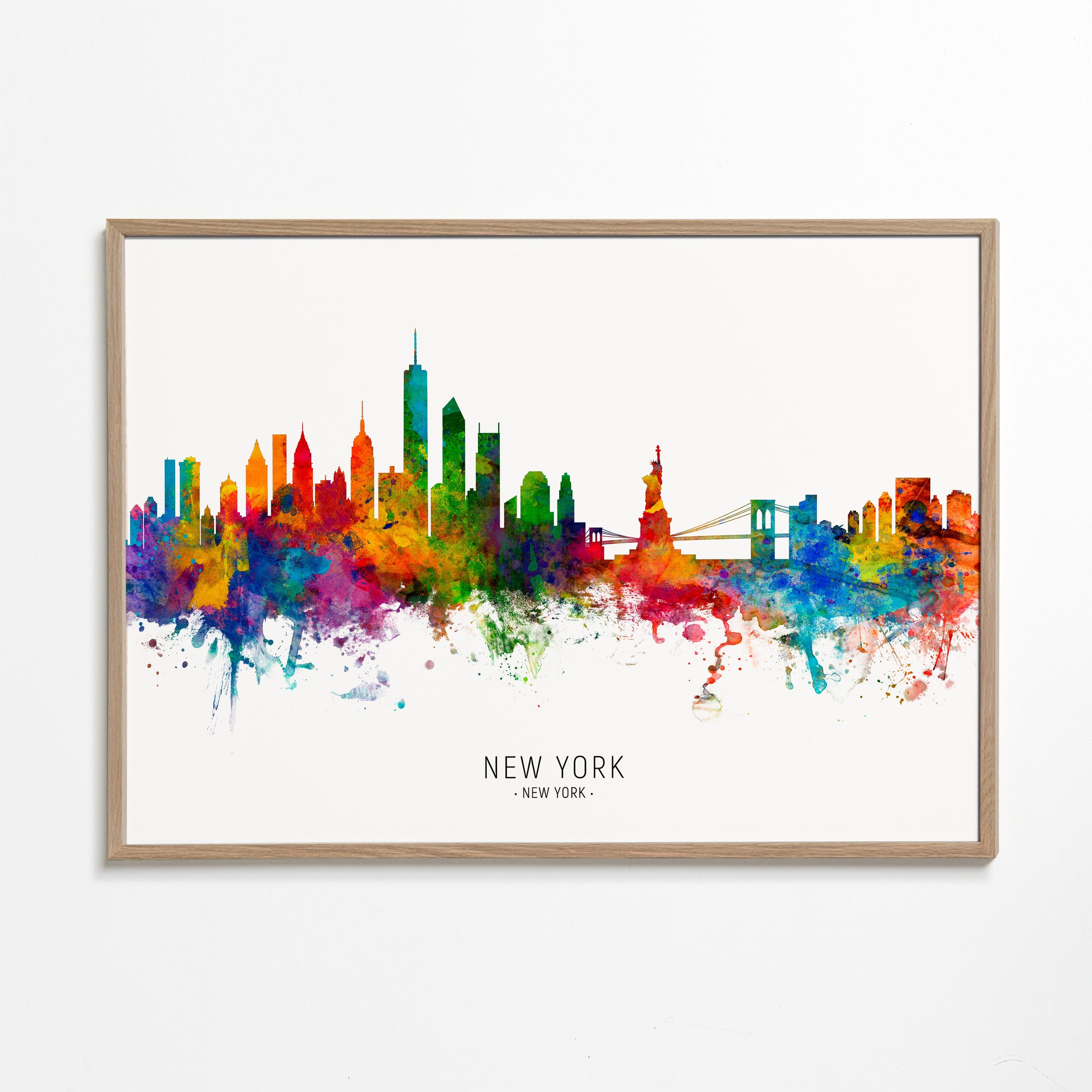 Plakat podróżniczy: New York akwarela
