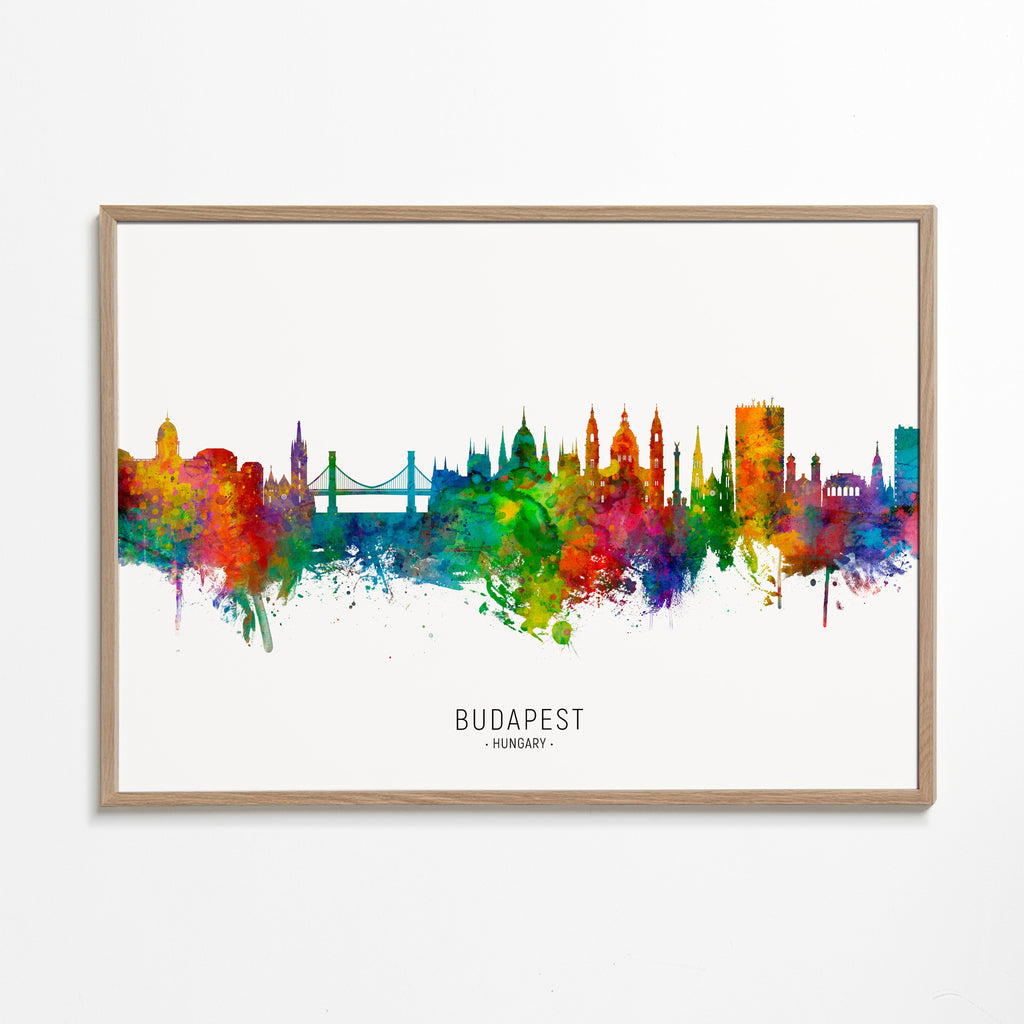 Budapeszt panorama akwarela