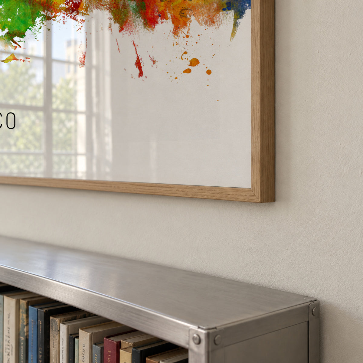 San Francisco Skyline multicolor - Framed poster detail