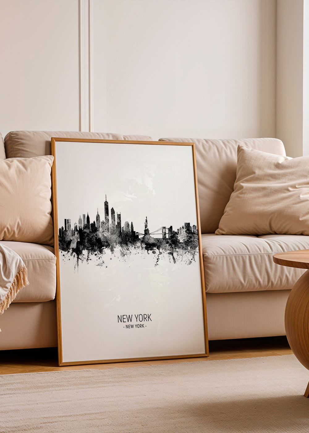 Sztuka do miast: Skyline Nowego Jorku tusz