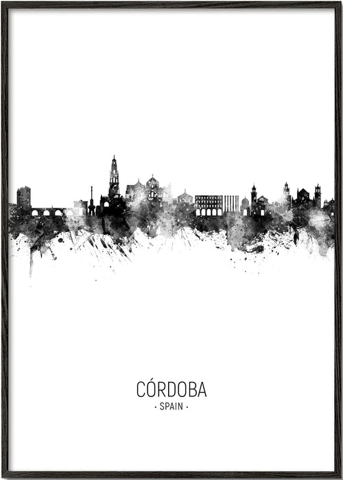 Cuadro de ciudades Córdoba panorama w tuszu