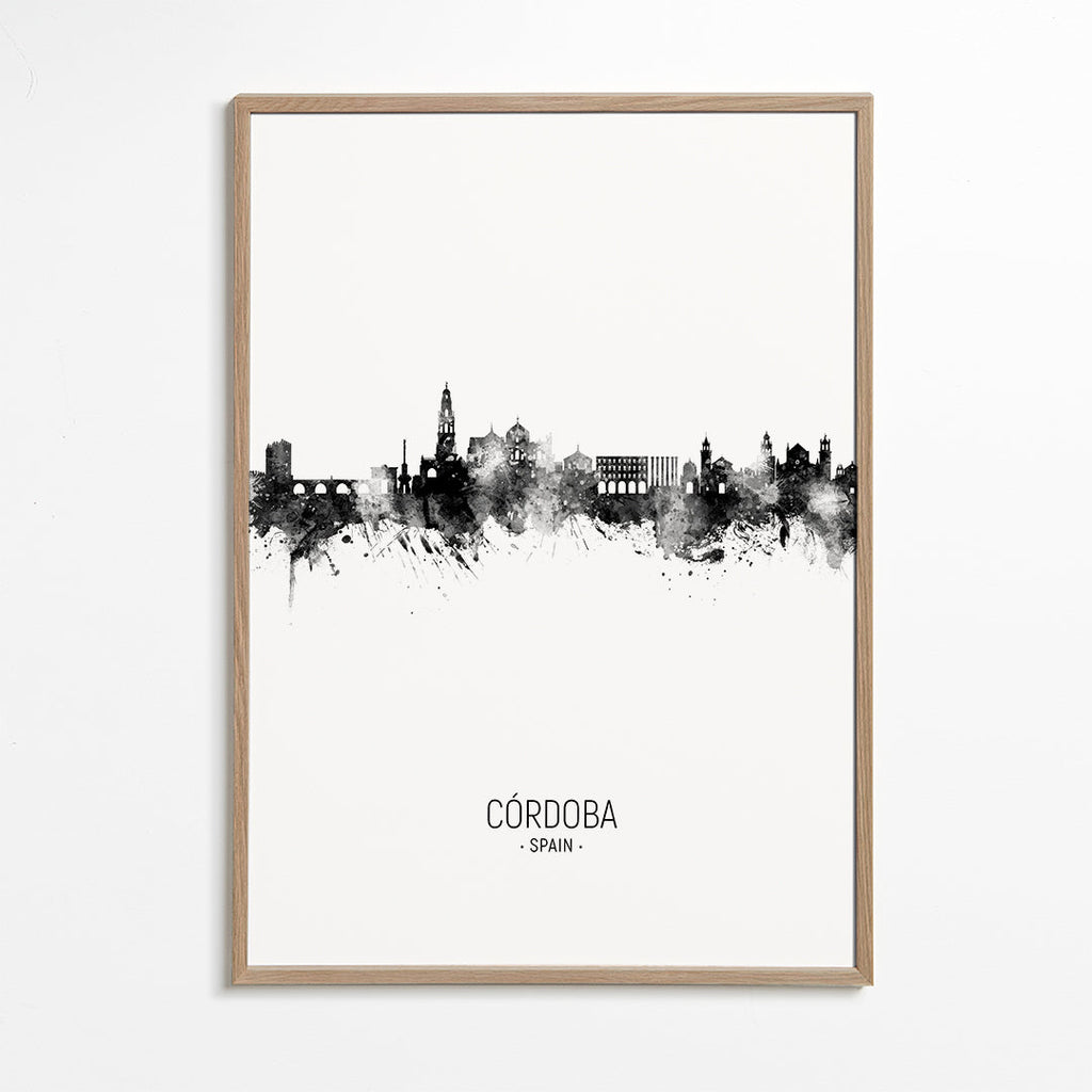 Cuadro de ciudades Córdoba panorama w tuszu