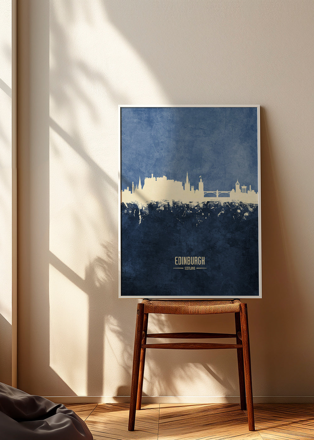 Sztuka do kuchni: Panorama Edinburgh w niebieskim