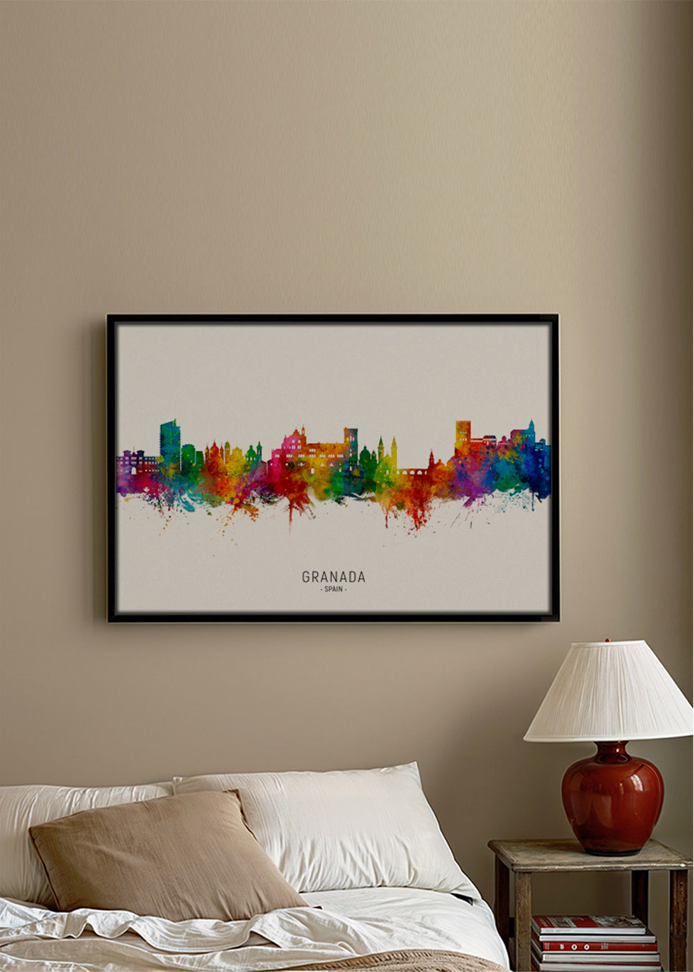 Sztuka do kuchni Granada kolorowy skyline