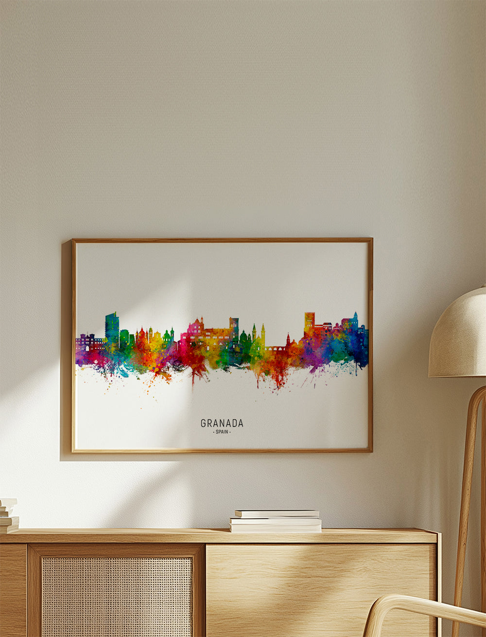 Sztuka do kuchni Granada kolorowy skyline