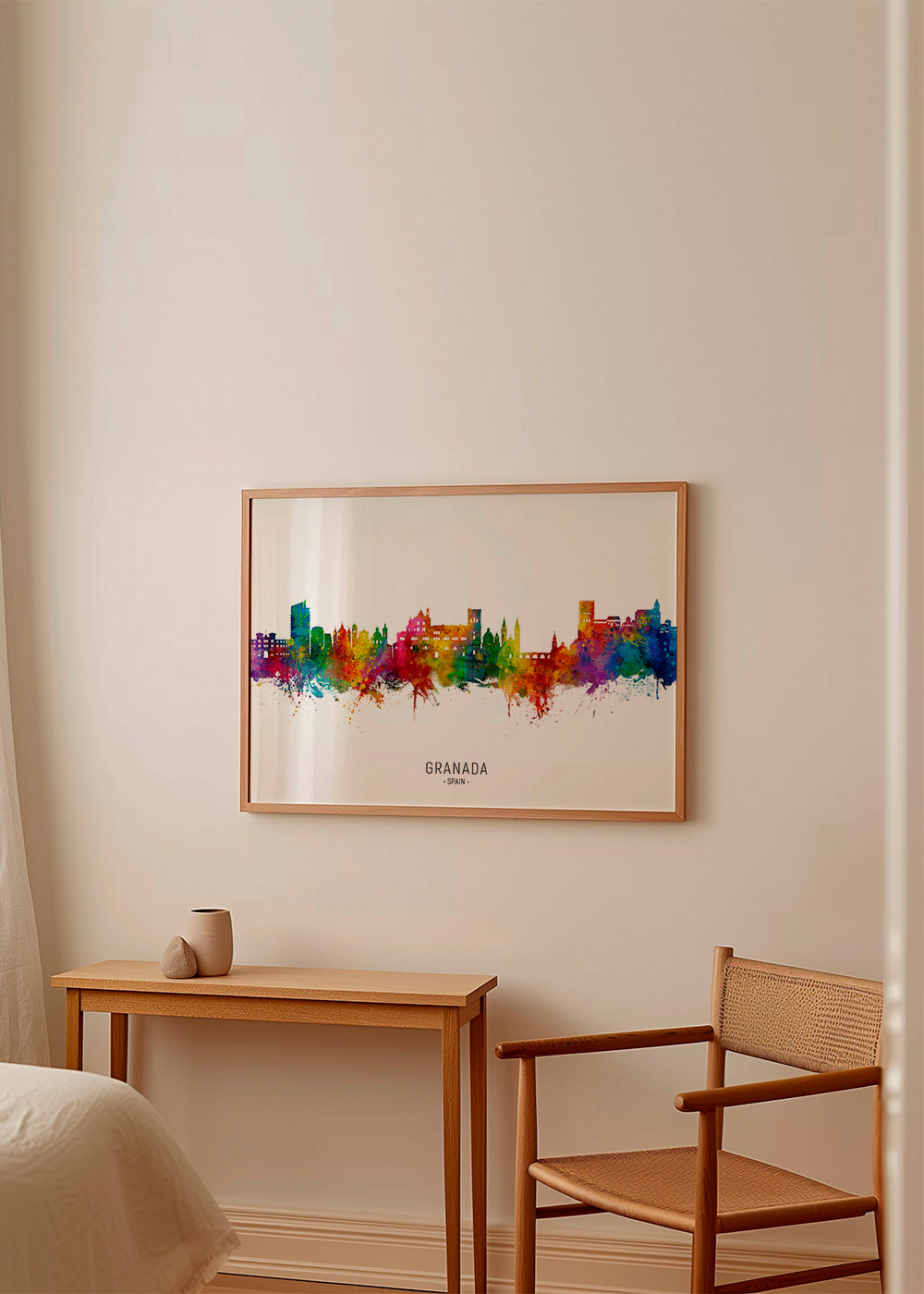 Sztuka do kuchni Granada kolorowy skyline