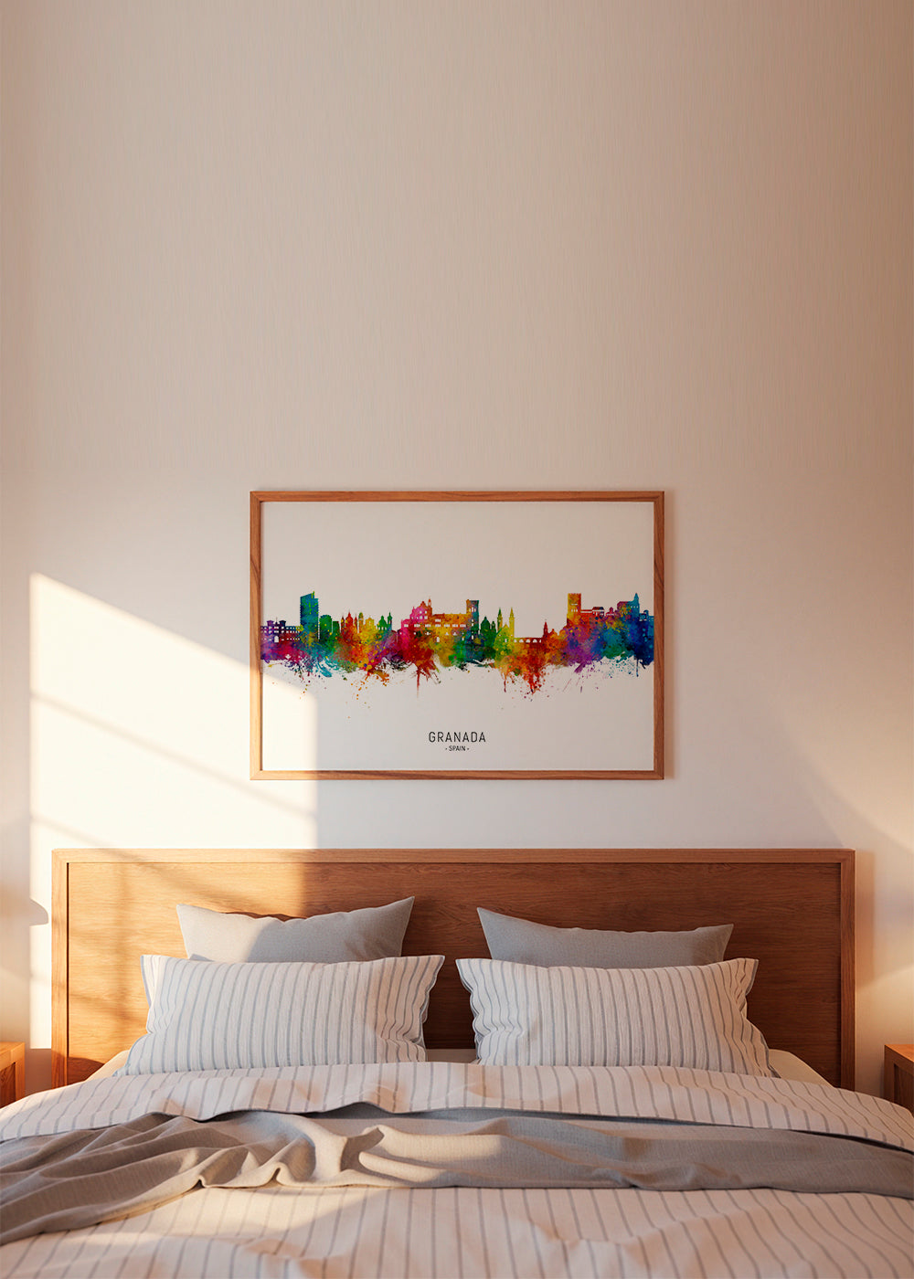 Sztuka do kuchni Granada kolorowy skyline