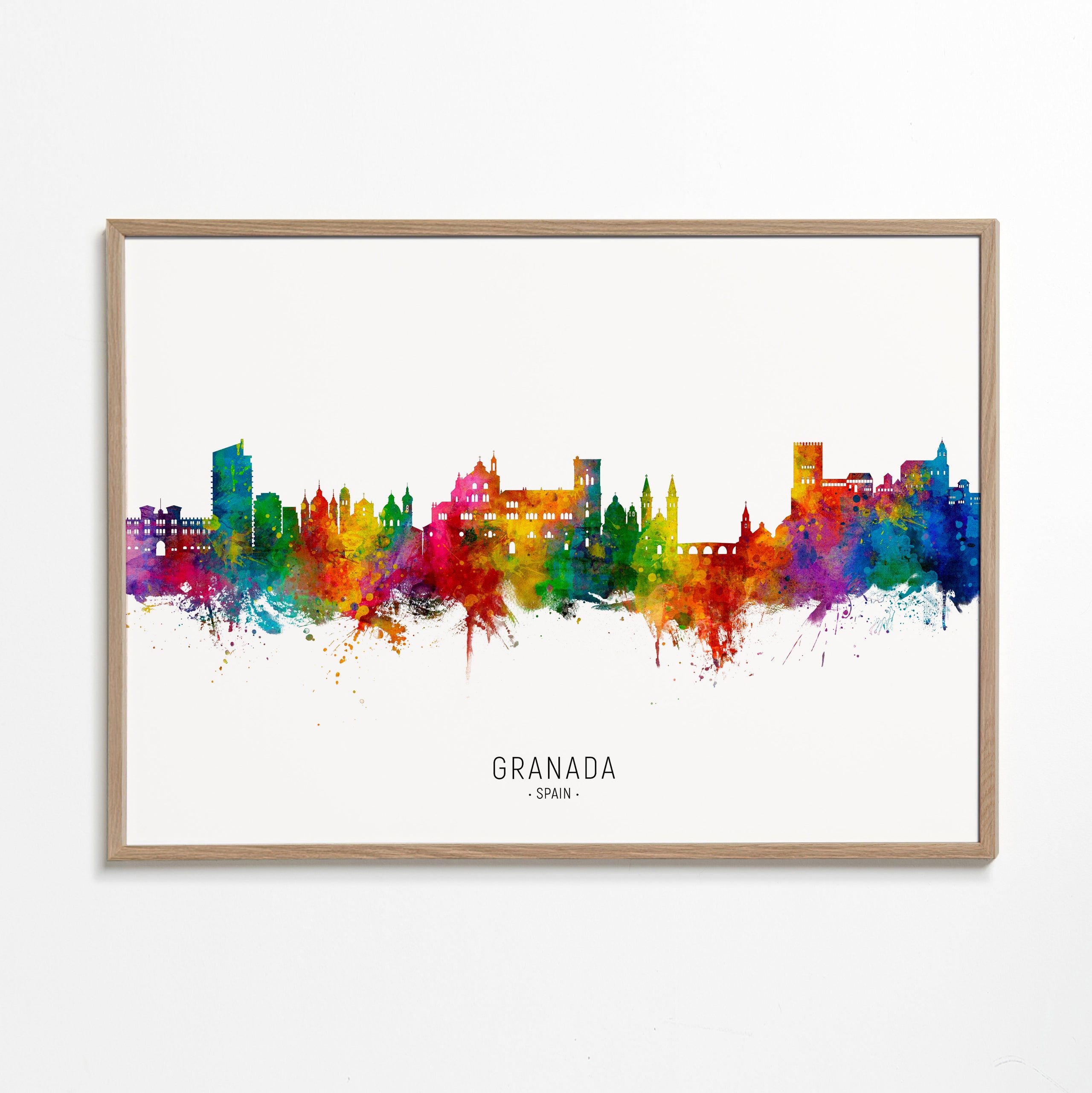 Sztuka do kuchni Granada kolorowy skyline