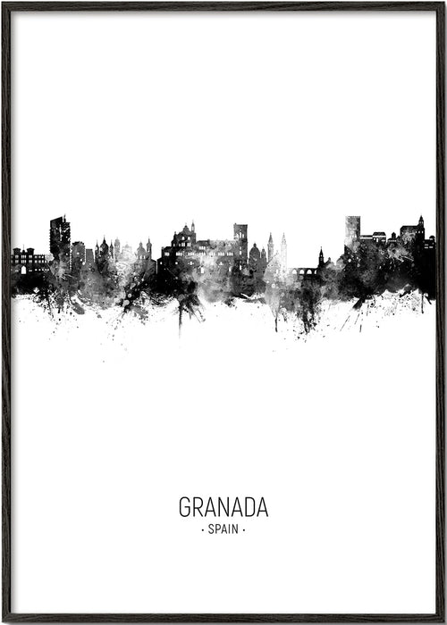 Sztuka do kuchni Granada skyline tusz