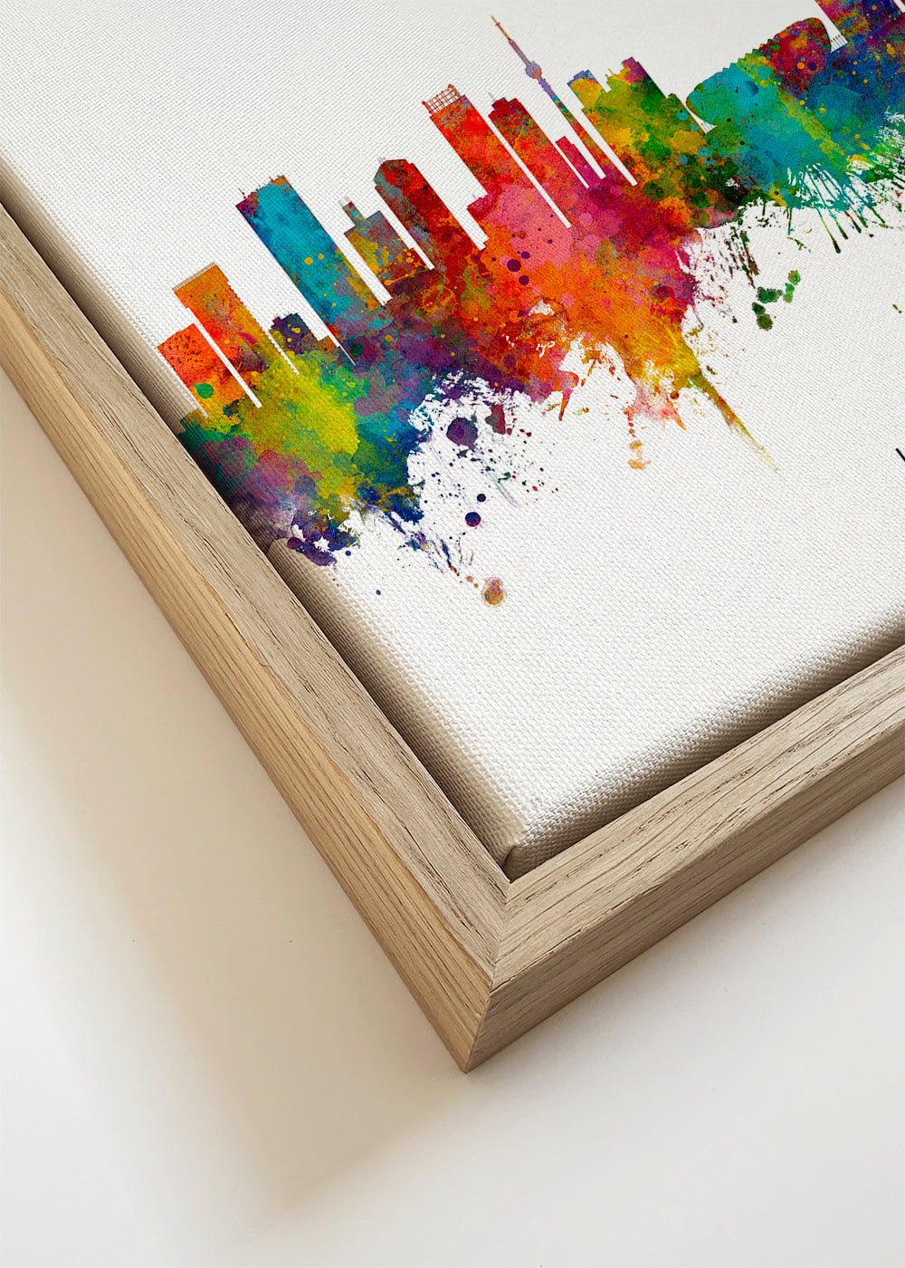 Sztuka do miasta Johannesburg skyline akwarela