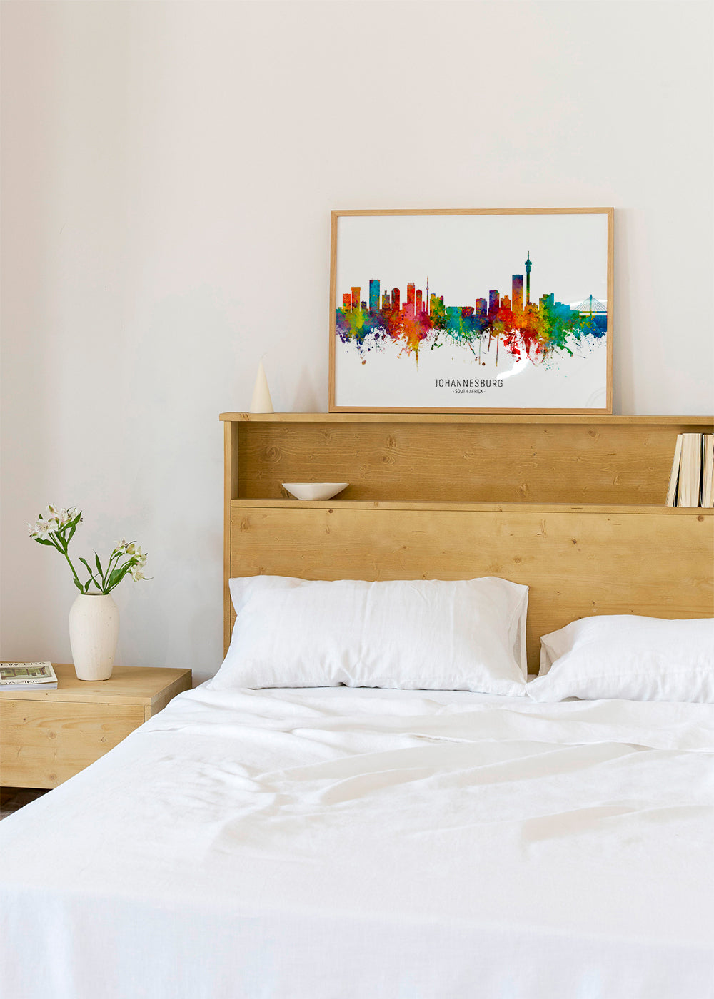 Sztuka do miasta Johannesburg skyline akwarela