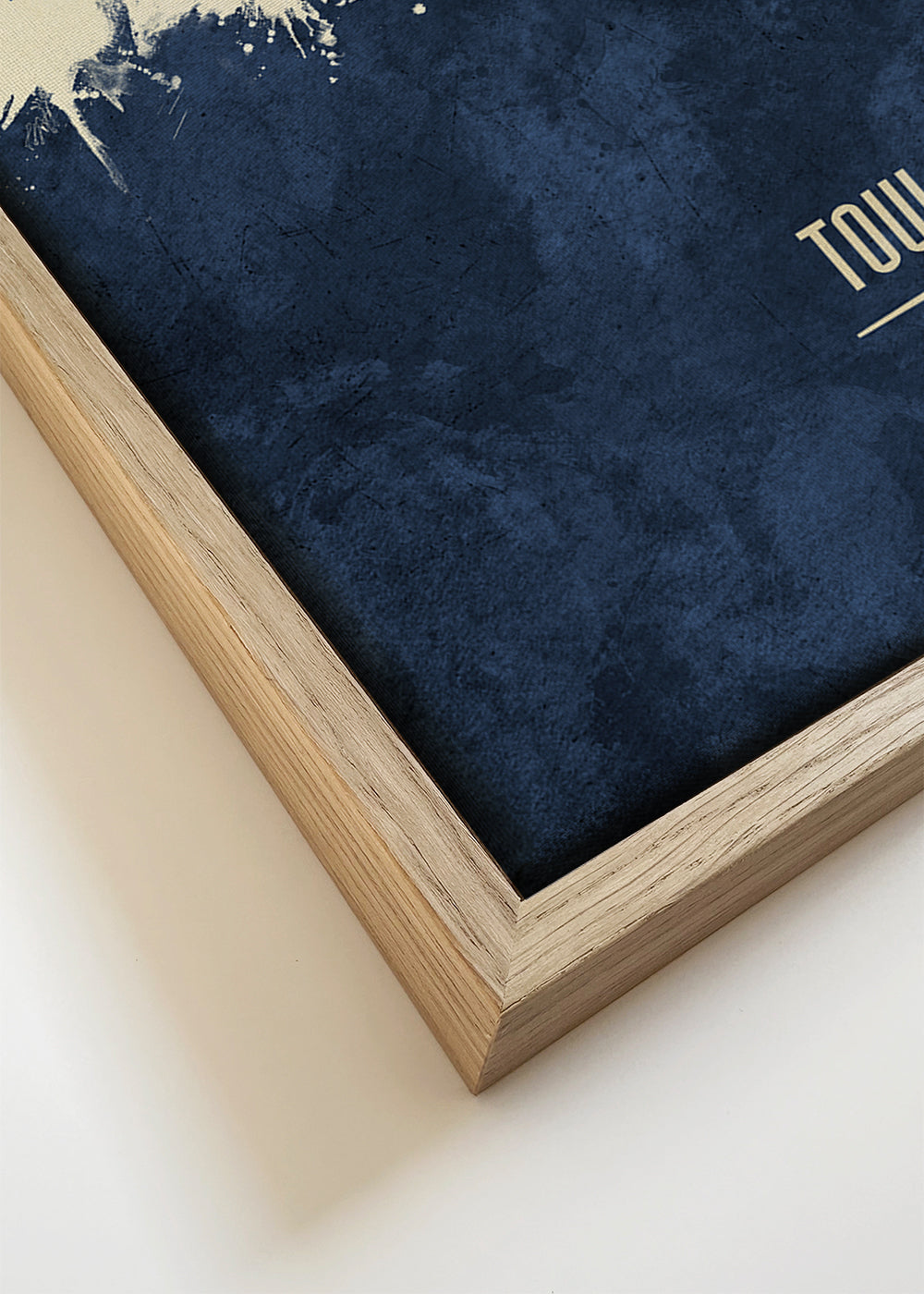 Plakat podróżniczy Toulouse skyline niebieski