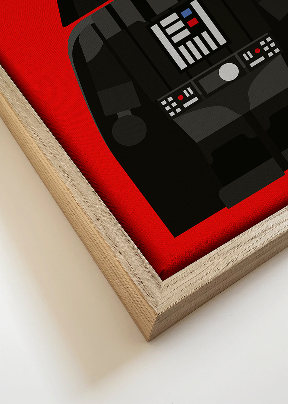 Plakat dziecięcy Darth Vader na czerwonym tle