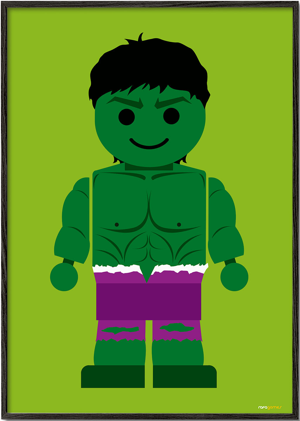 Plakat dla dzieci Hulk zabawka