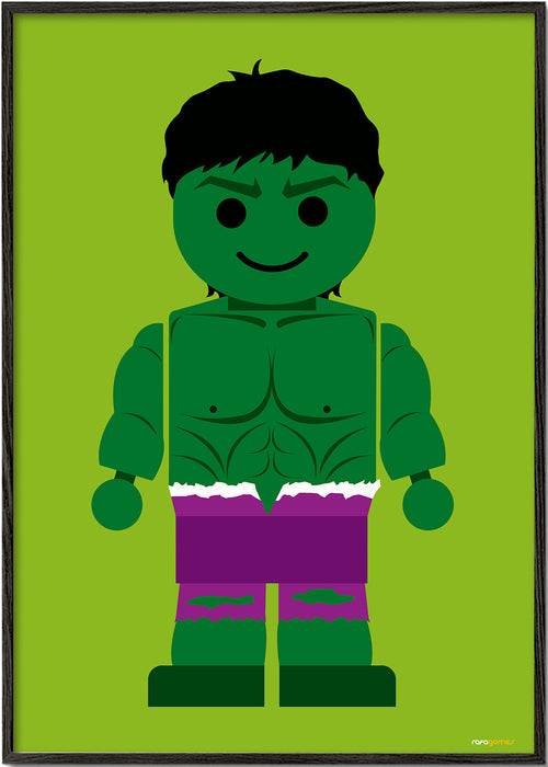 Plakat dla dzieci Hulk zabawka