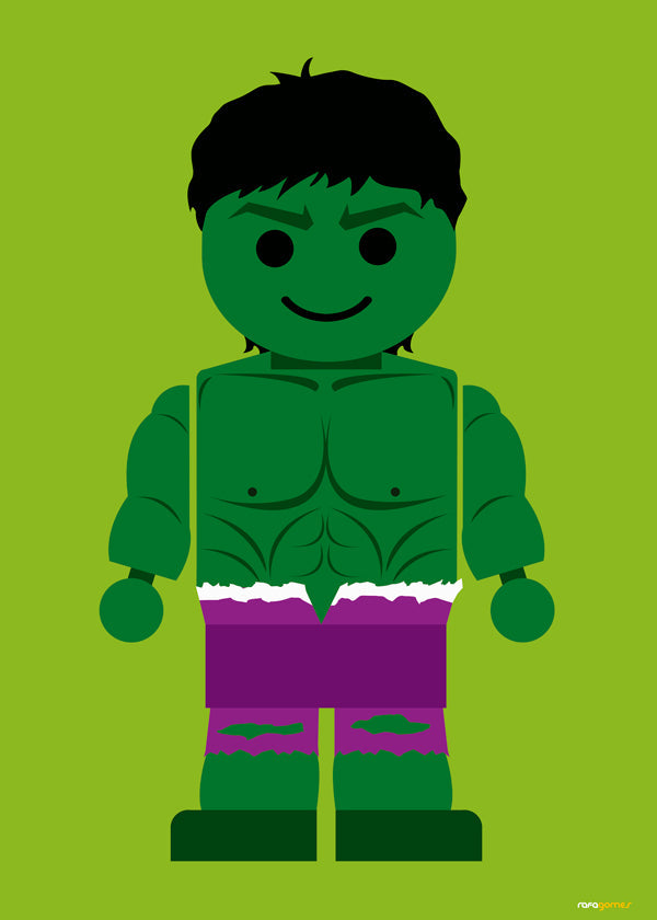 Plakat dla dzieci Hulk zabawka