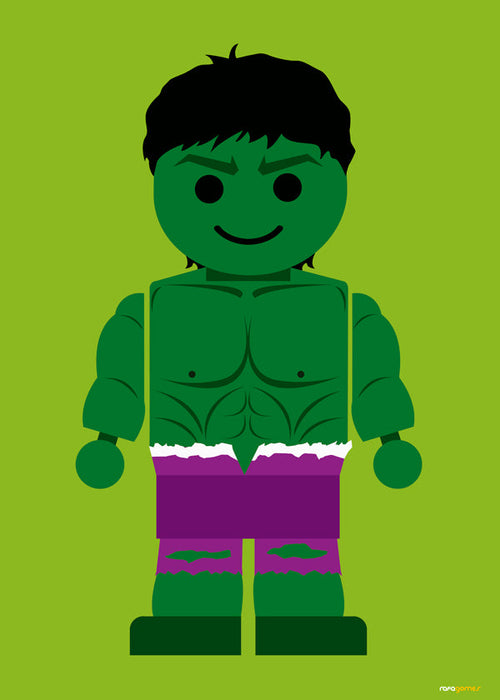 Plakat dla dzieci Hulk zabawka