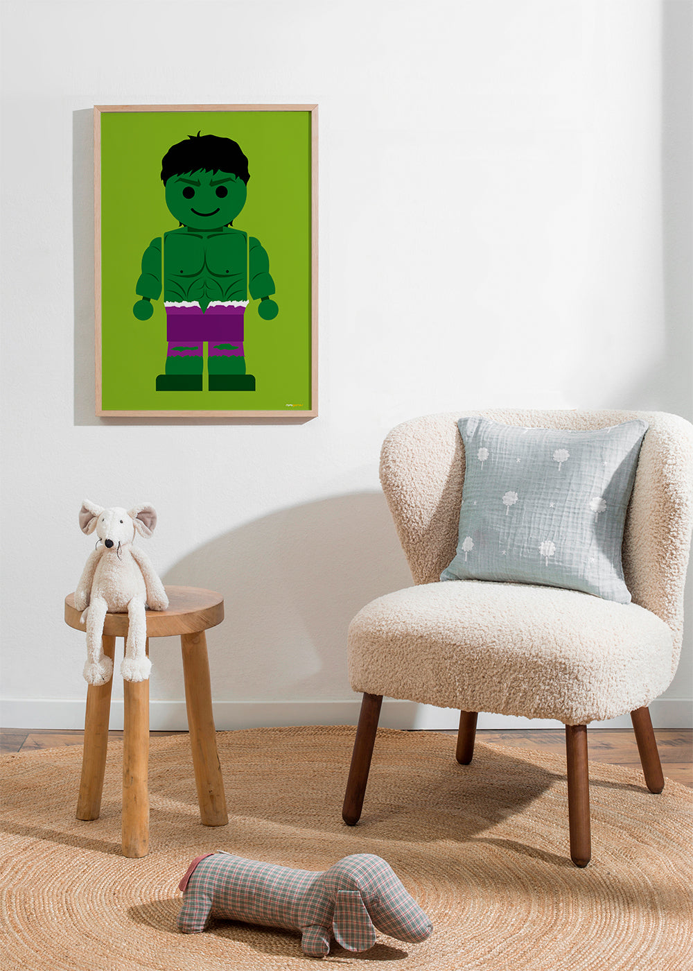 Plakat dla dzieci Hulk zabawka