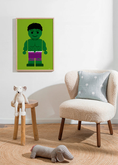 Plakat dla dzieci Hulk zabawka