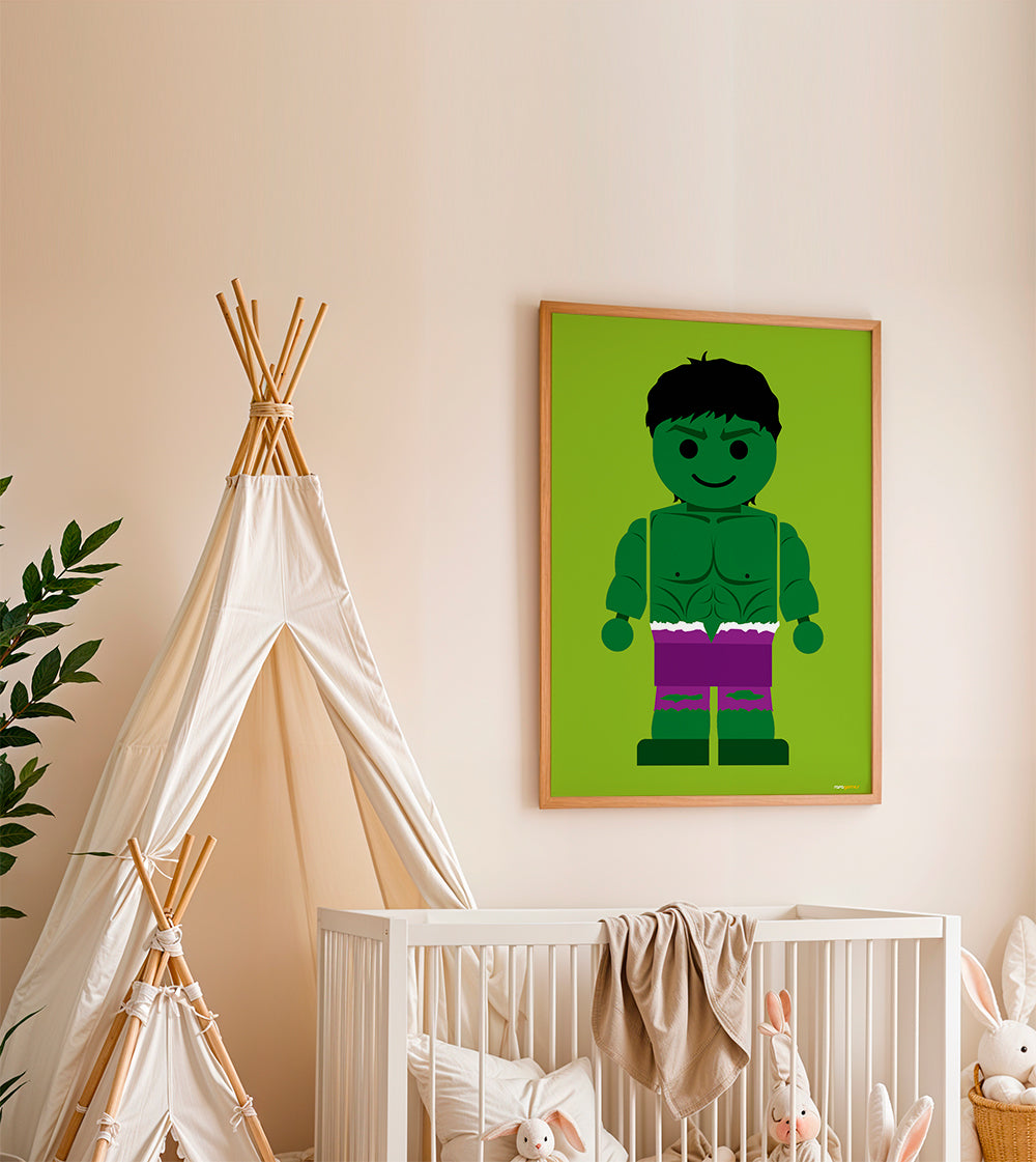 Plakat dla dzieci Hulk zabawka