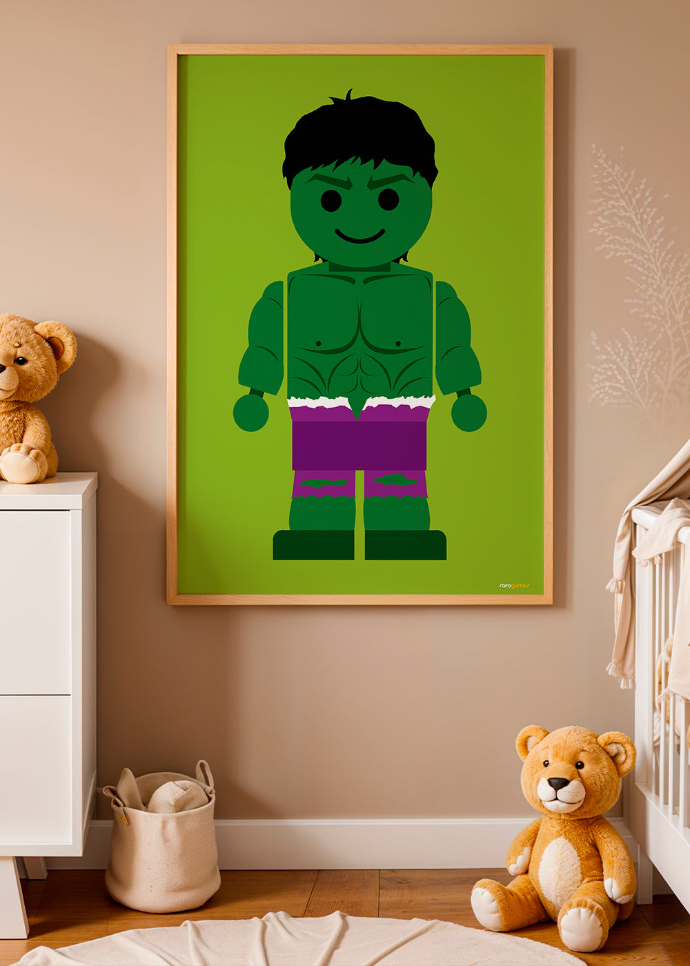 Plakat dla dzieci Hulk zabawka
