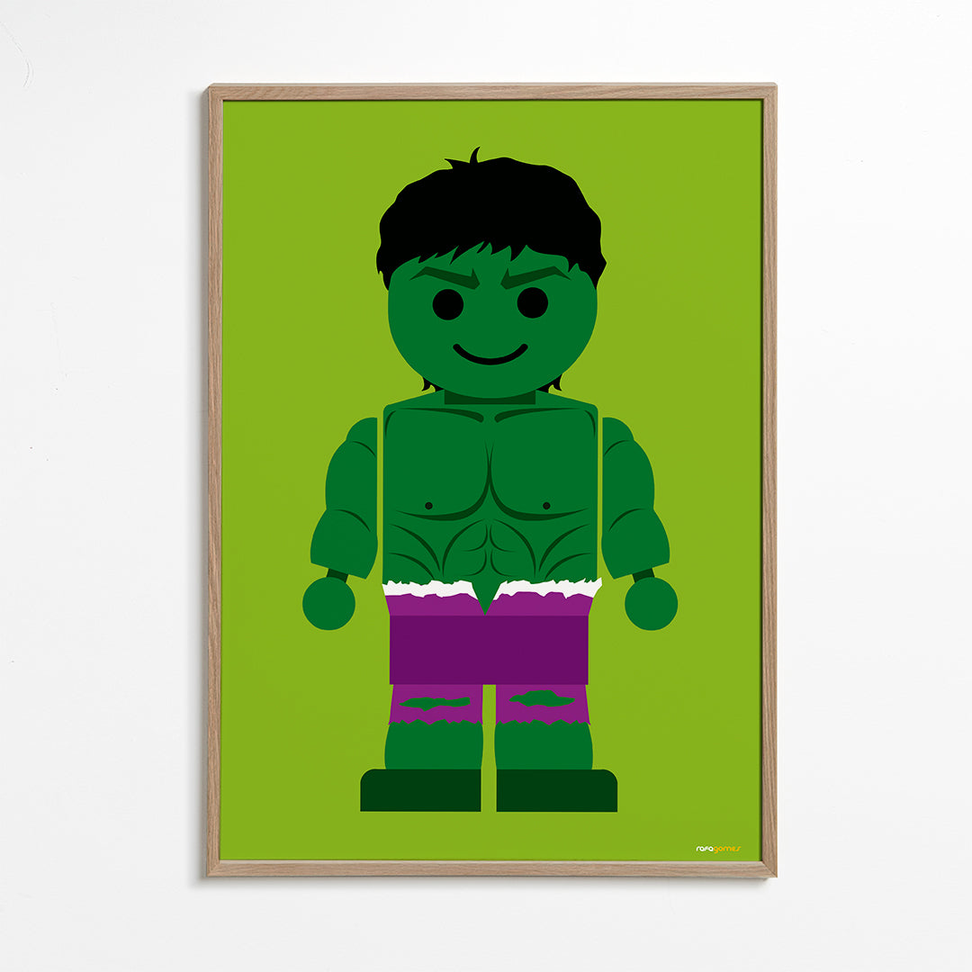 Plakat dla dzieci Hulk zabawka